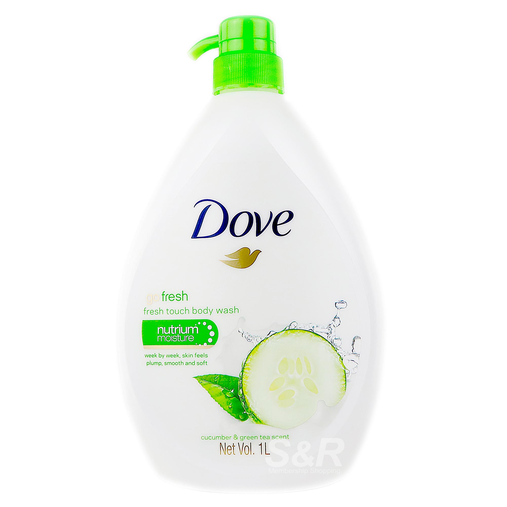 Dove Go Fresh Cucumber And Green Tea Body Wash 1L Dove Go Fresh Cucumber And Green Tea Body Wash 1L